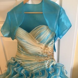 Disney themed quinceañera dress